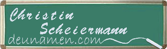 Christin Scheiermann Visitenkarte